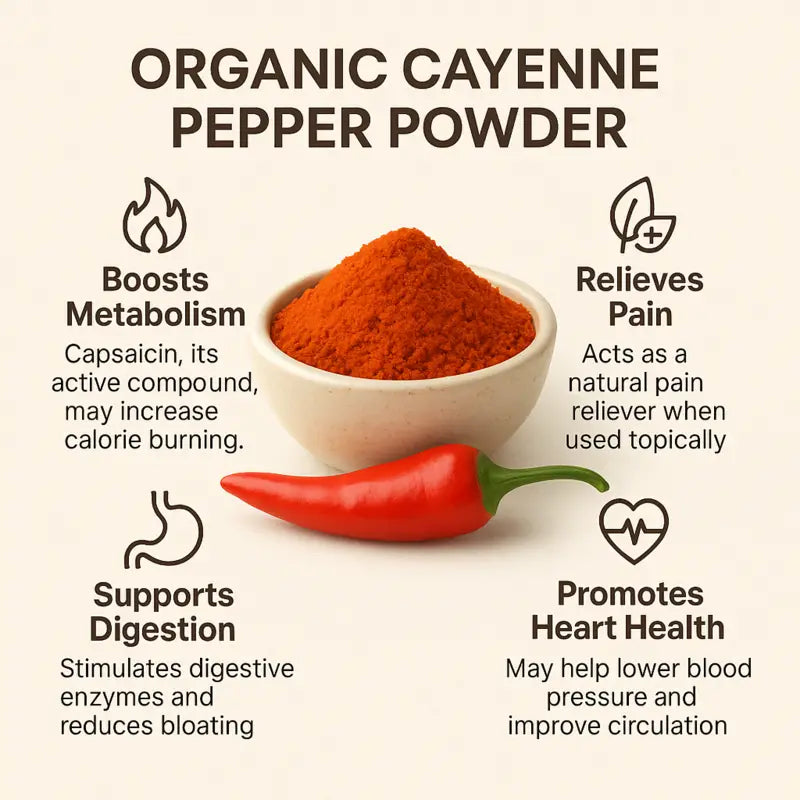 Organic Cayenne Pepper Powder 100g