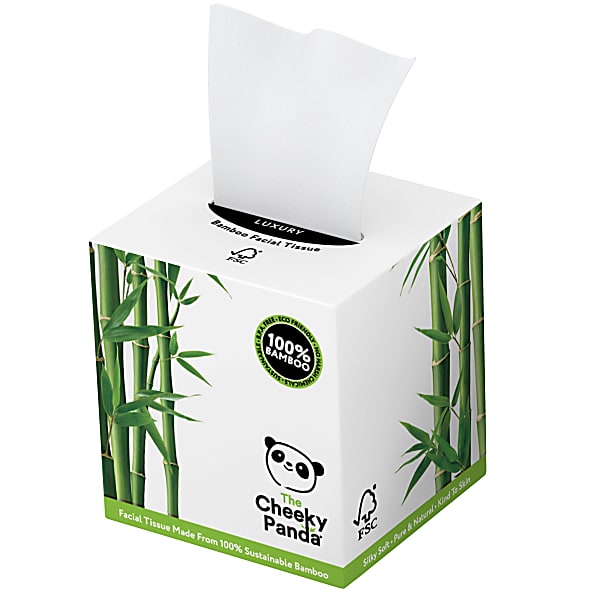 Bamboo Facial Tissue Cube x 56 Sheets