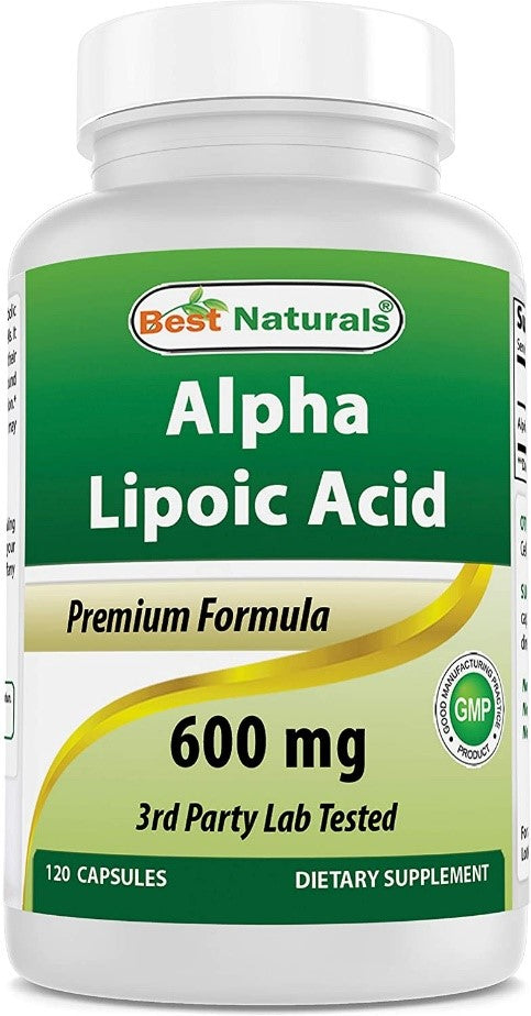 Best Naturals Alpha Liopic Acid 600mg 120 Count