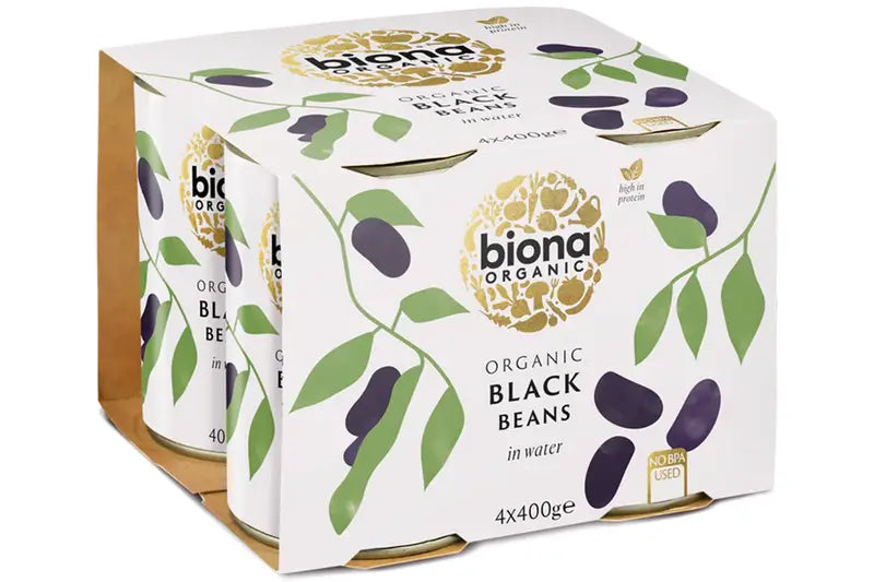 Organic Black Beans 400g x 4