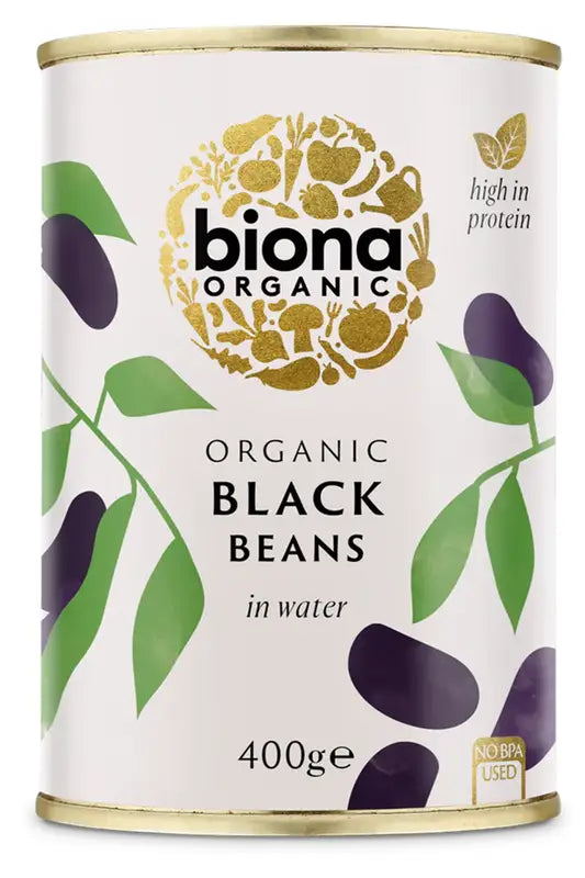 Organic Black Beans in Water 400g