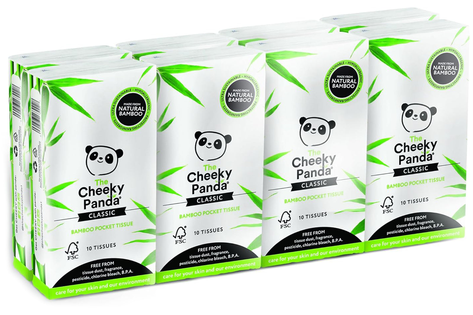 Bamboo Pocket 10 Tissues 8 Pack