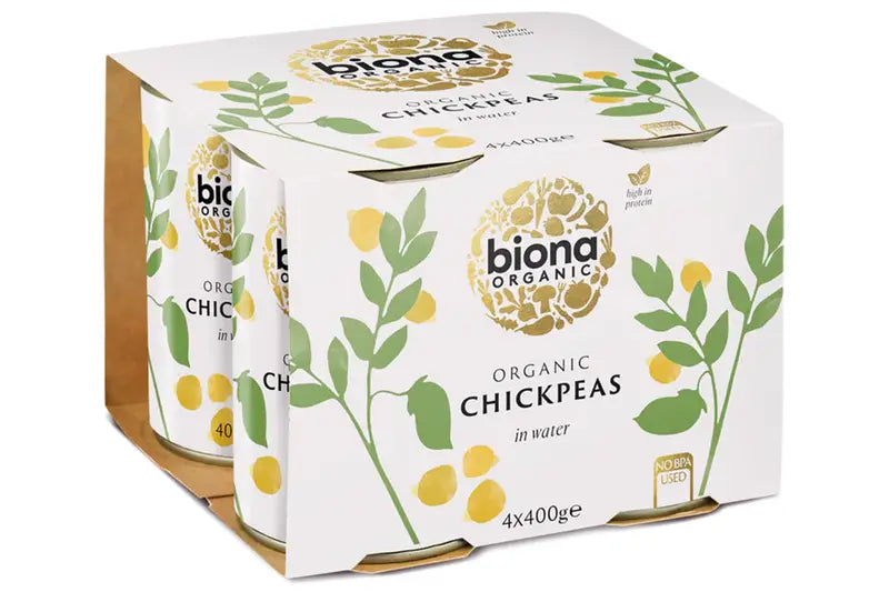 Organic Chick Peas 400g x 4