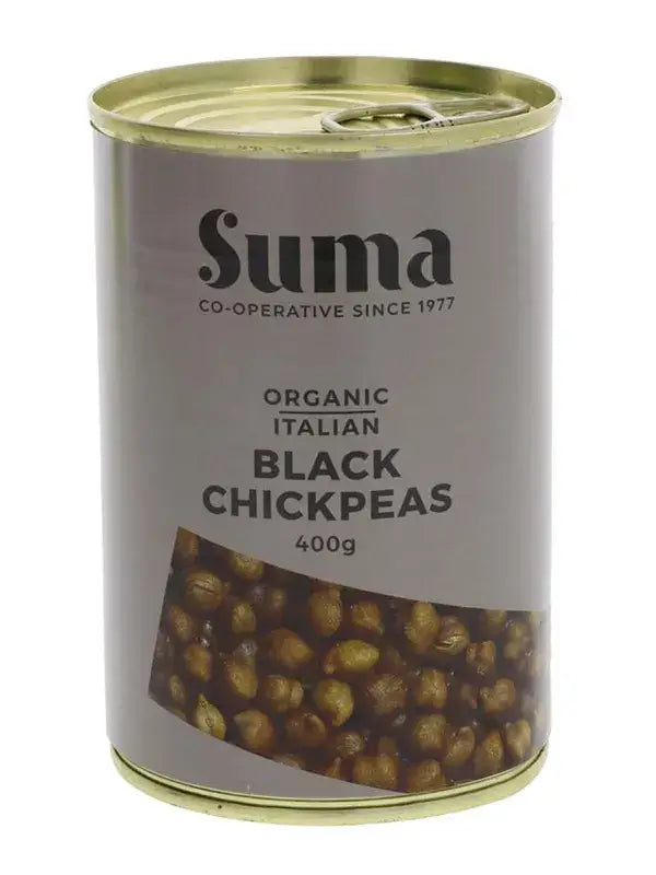 Organic Black Chickpeas in Filtered Water 400g
