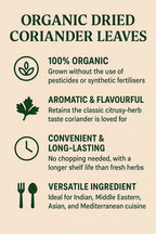 Organic Dried Coriander Leaves