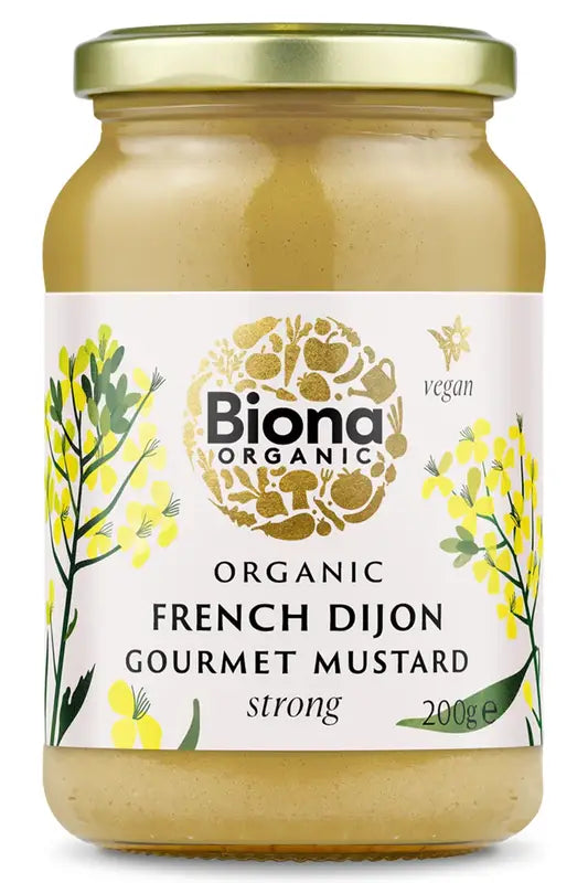 Organic Strong French Dijon Mustard 200g