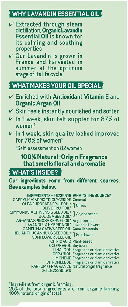 Garnier Organic Lavandin Smooth and Glow Facial Oil