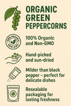 Organic Green Peppercorns 100g