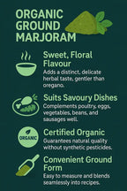 Organic Ground Marjoram 100g