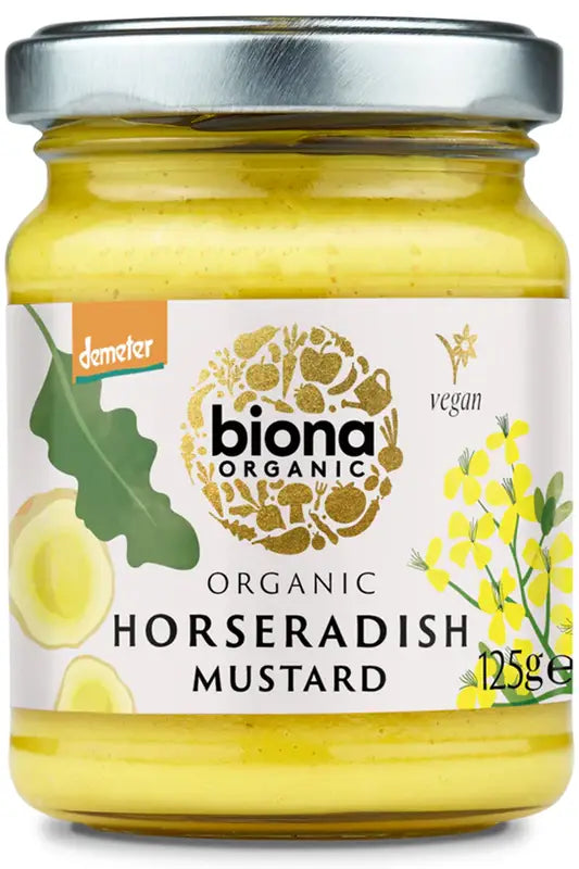 Organic Horseradish Mustard 125g