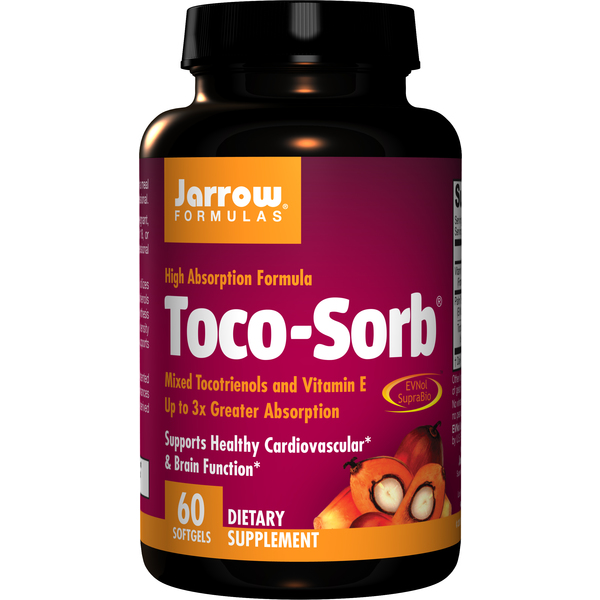 Jarrow Formulas Toco-sorb Mixed Tocotrienols Vitamin E 60 Softgels