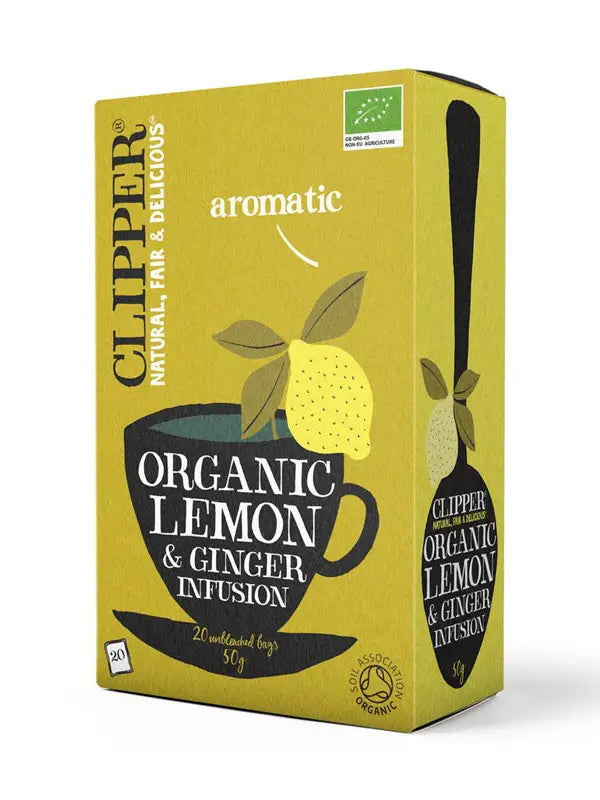 Organic Lemon & Ginger Herbal Tea 20 Bags