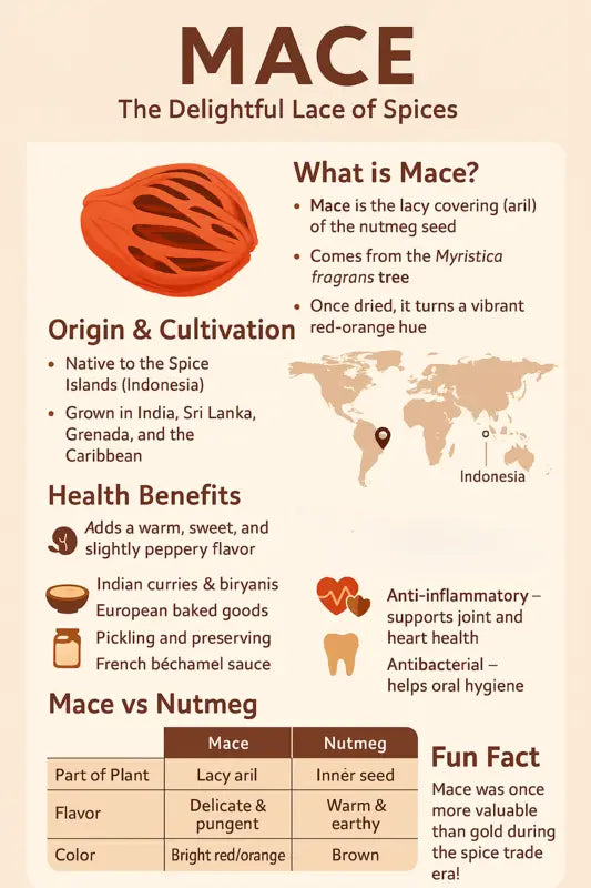 Organic Whole Mace 50g