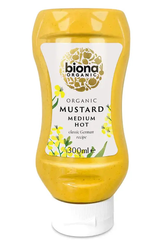Organic Medium Hot Mustard 300ml