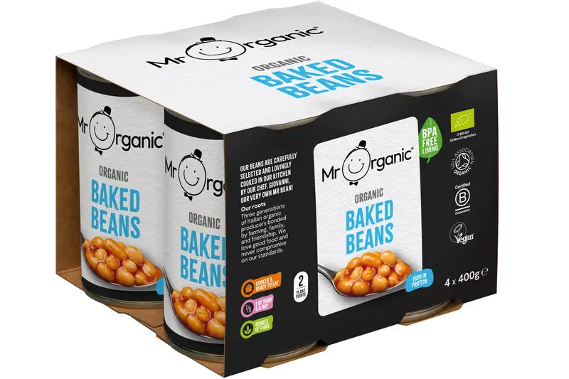 Organic Baked Beans 400g x 4