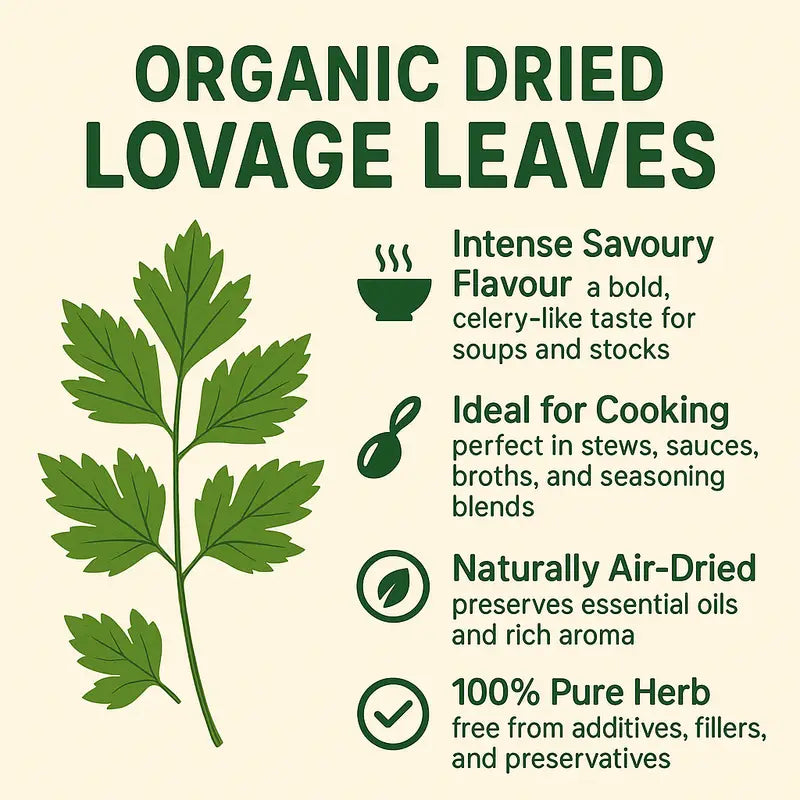 Organic Lovage Leaves 50g