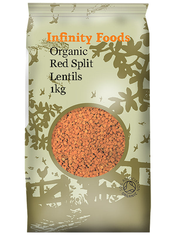 Lentils: Organic Red Split Lentils 1kg