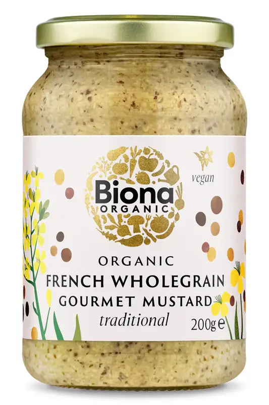 Organic Traditional French Wholegrain Mustard 200g
