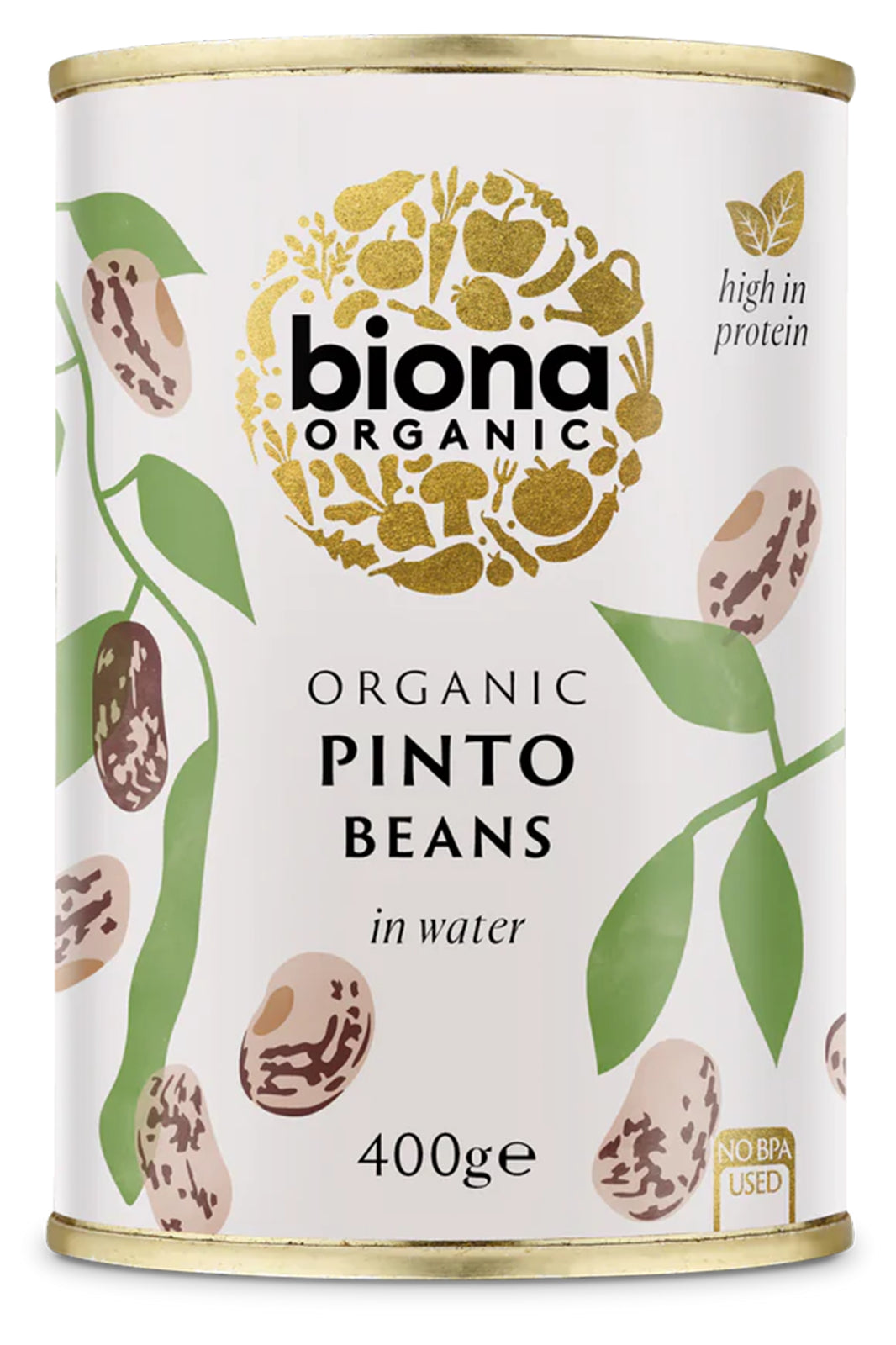 Organic Pinto Beans in Water 400g
