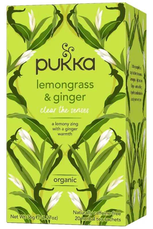 Organic Lemongrass & Ginger Tea 20 x Sachets