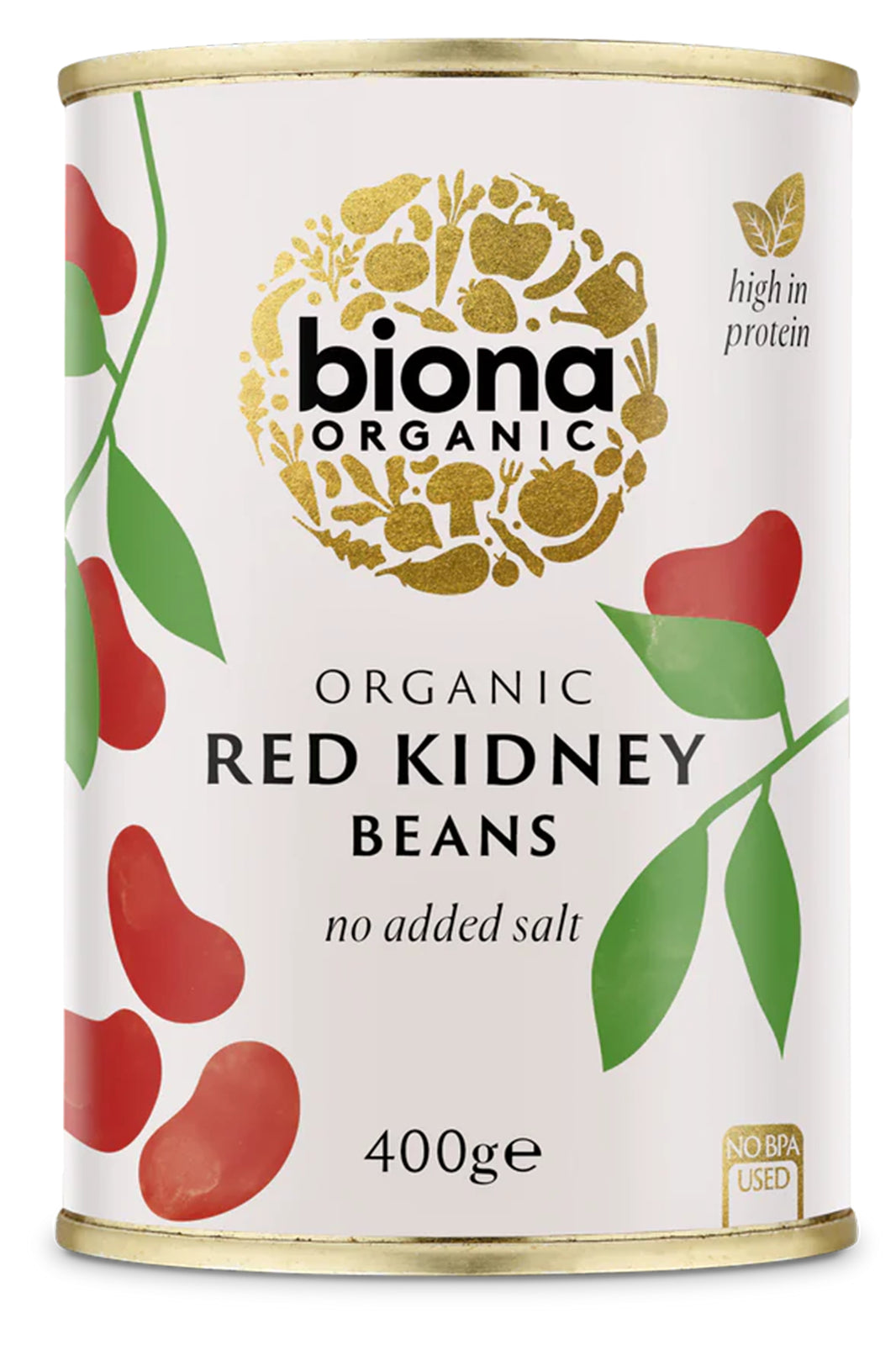 Organic Red Kidney Beans in Water 400g
