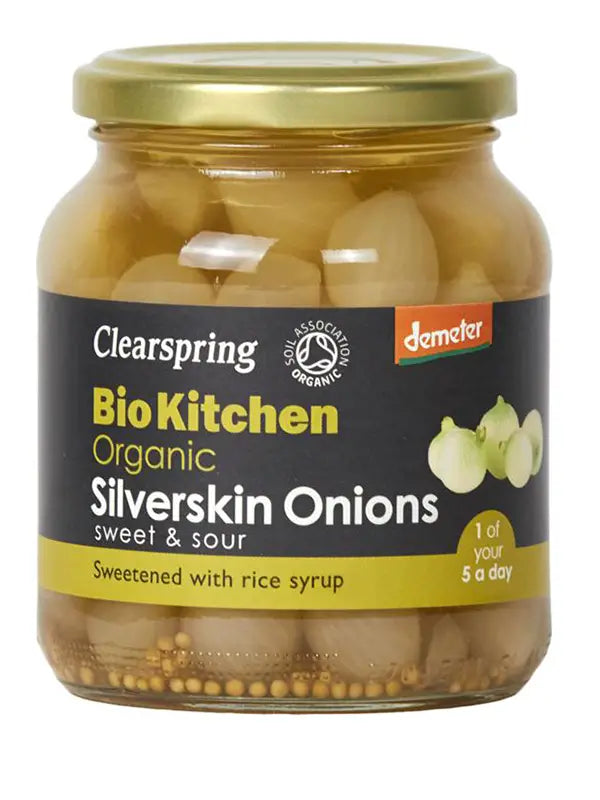 Organic Demeter Silverskin Onions 340g