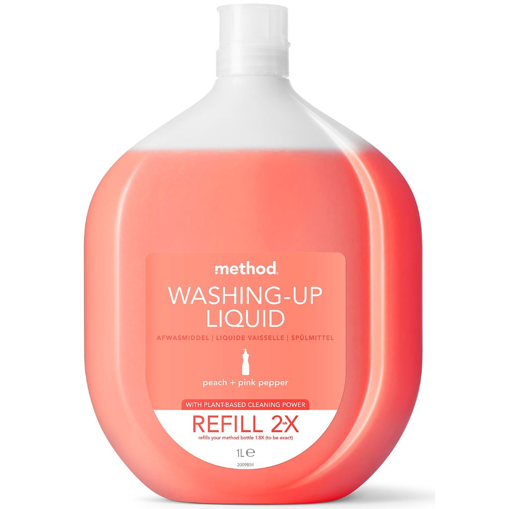 Washing Up Liquid Refill Peach & Pink Pepper 1L