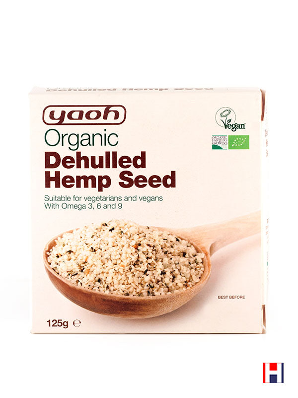 De-Hulled Hemp Seeds, Organic 125g